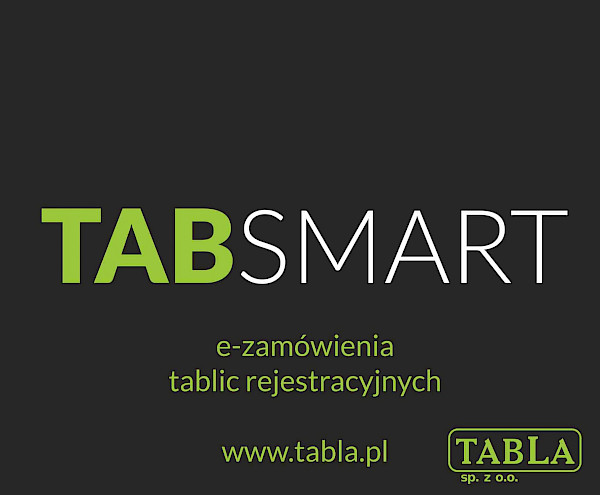 TABSMART - nowa aplikacja do zamawiania tablic rejestracyjnych